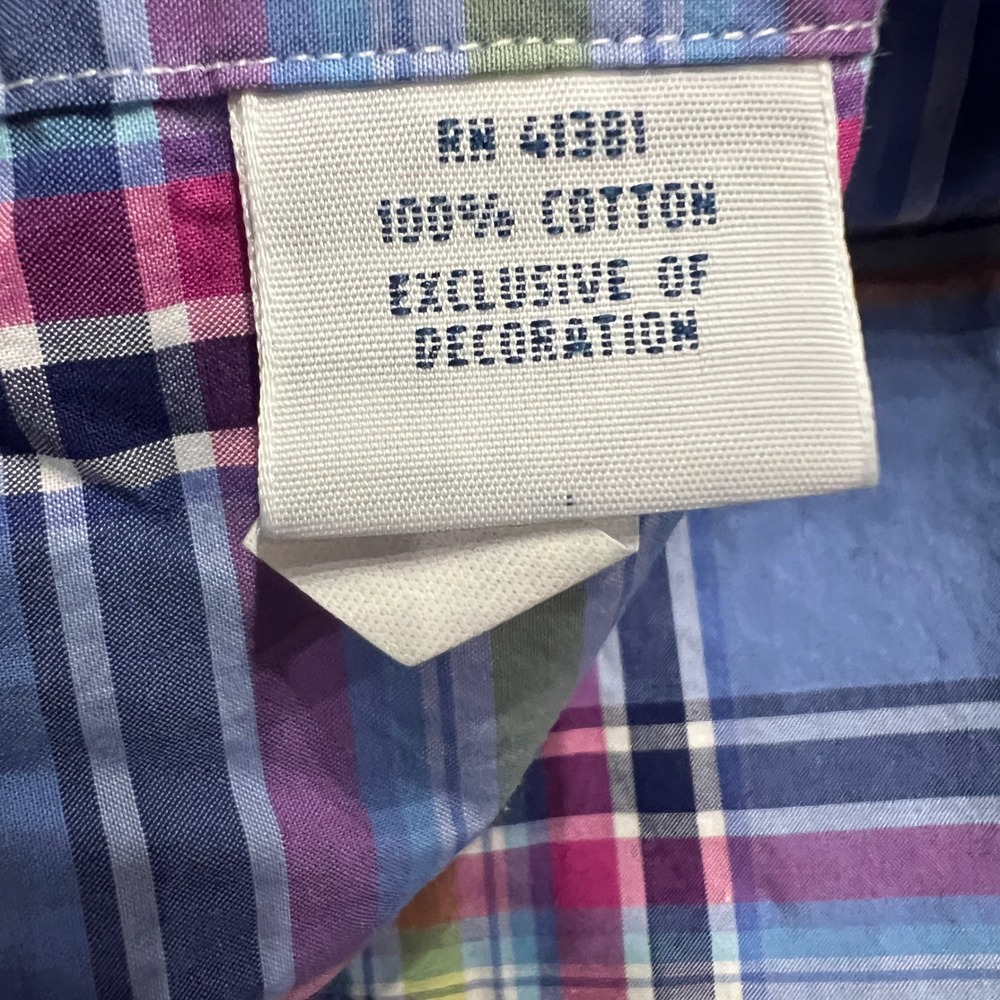 Polo Ralph Lauren Mens Plaid Button Down Shirt Long Sleeve Green Pony Logo M - Picture 6 of 9